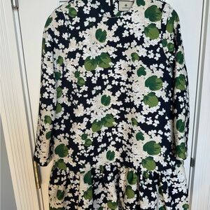 Tuckernuck Navy Floral Dress with Green and White Floral